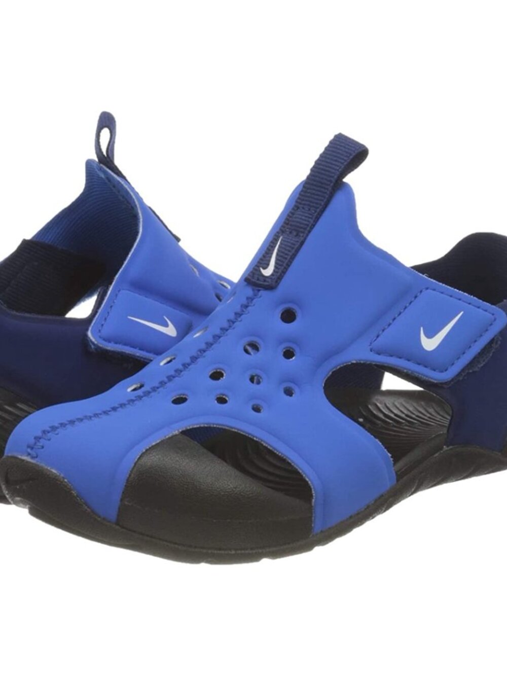 Nike Sunray Protect 2 | boys kids size 3y | blue black outdoor sandals LIKE NEW